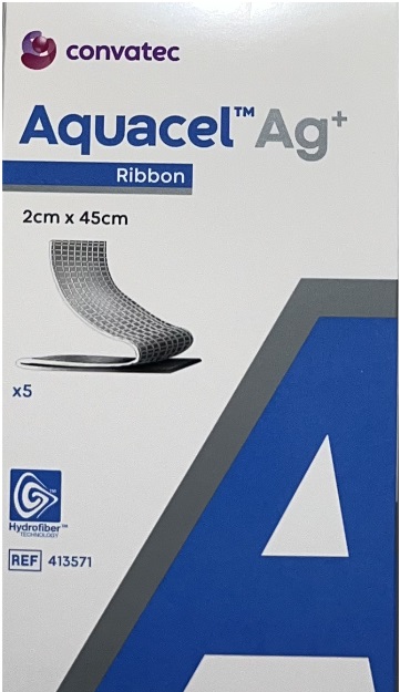 آكواسل نقره دار نواري 45*2  cm كنواتك كد ConvaTec 413571